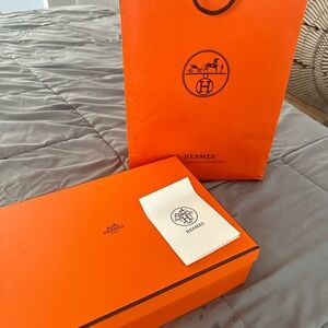 Hermès Orange Gift Box and Bag